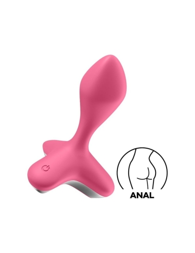 Анальна пробка з вібростимуляцією силіконова рожева Satisfyer Game Changer - 3