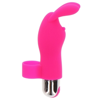 Вибратор на палец для клитора в виде кролика розовый Toy Joy Bunny Pleaser 