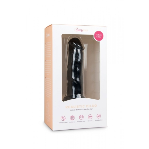 Фаллоимитатор реалистичный на присоске черный EasyToys Realistic Dildo 15.5 см - 4