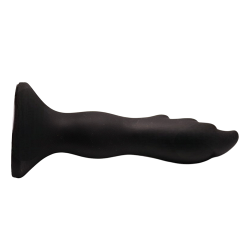 Стимулятор анальный на присоске черного цвета Sexy desires pen - 3