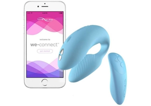 Стимулятор для пар голубой с пультом ДУ We-Vibe Chorus - 2