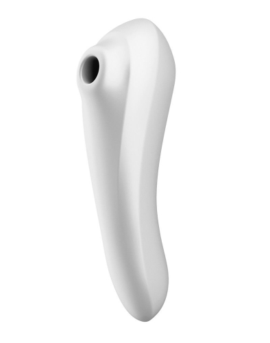 Смарт вібратор і вакуумний стимулятор для клітора 2-в-1 Білий Satisfyer Dual Pleasure - 4