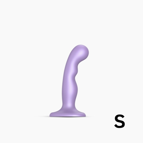 Насадка для страпону силіконова бузкового кольору Strap On Me Dildo розмір S - 1