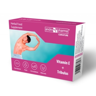 Таблетки для коррекции полового члена Andromedical Herbal Food Supplement Andropharma Curvature 30штук