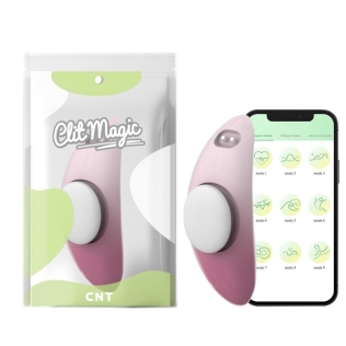 Смарт вибротрусики для стимуляции клитора розового цвета Cnt Sweet Bomb Panty Vibe App Version