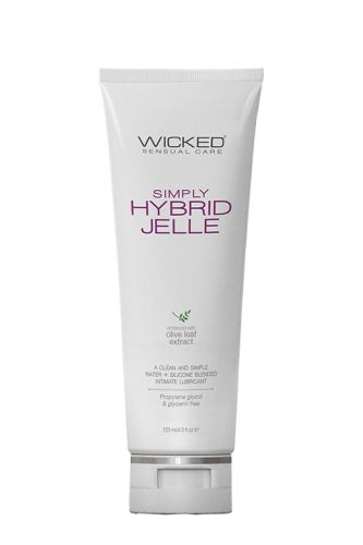 Лубрикант на водно силіконовій основі Wicked sensual care Simply hybrid jelle 120 мл - 1