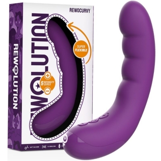 Вибратор для точки G фиолетового цвета Rewolution Rewocurvy