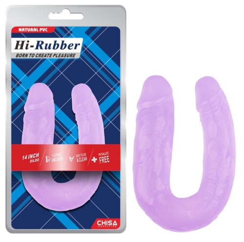 Подвійний фалоімітатор фіолетовий CHISA 14 Inch Dildo - 1