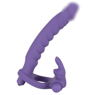 Вибронасадка на член для двойного проникновения фиолетовая You2Toys Los Analos