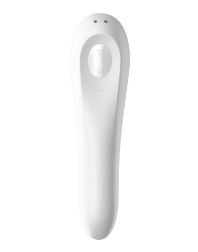 Смарт вібратор і вакуумний стимулятор для клітора 2-в-1 Білий Satisfyer Dual Pleasure - 3