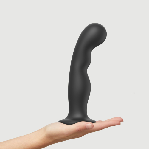 Насадка для страпону силіконова чорного кольору Strap On Me Dildo Plug P&amp;amp;G розмір XXL - 2