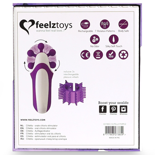 Стимулятор с имитацией оральных ласк FeelzToys фиолетовый - 7