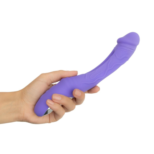 Вибратор для точки G фиолетовый Good Vibes Only Flax Vibrating Dildo with G-Spot - 7