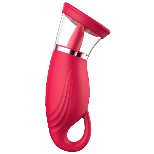 Вакуумный стимулятор з язычком Erospace Licking Tongue Suction Vibrator Sweet Play A18 - 3