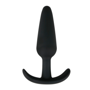 Анальна пробка із силікону чорна EasyToys Buttplug розмір L