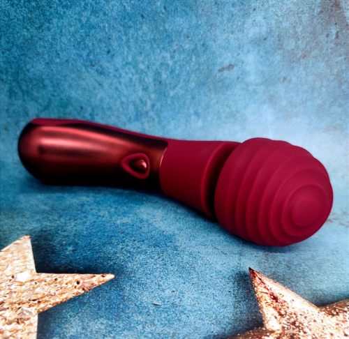 Вібратор у вигляді мікрофона червоного кольору Dream Toys DINKY CURVED WAND - 3
