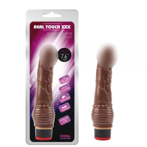 Вібратор вагінальний коричневий Vibe Cock - 1