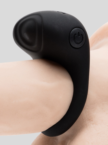 Эрекционное виброкольцо черного цвета Fifty shades of grey Sensation rechargeable vibrating love ring - 3
