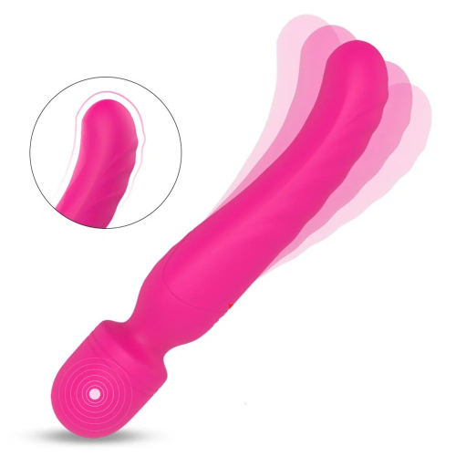 Вібратор-мікрофон із підігрівом силіконовий рожевий Dream Toys Essentials Heating Bodywand - 5