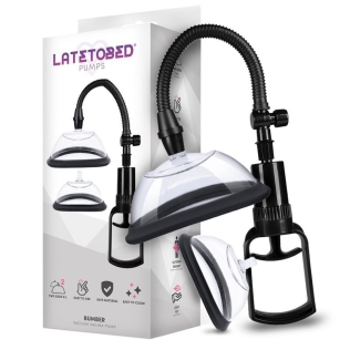 Вакуумная помпа для женщин для груди прозрачная Bumber Manual Vacuum Vagina Pump 2 Cups