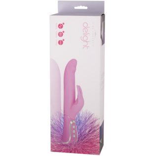 Силиконовый вибратор кролик розового цвета Vibe Therapy Delight