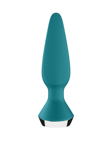 Анальна вібропробка блакитна Satisfyer Plug-ilicious 1 Petrol - 5