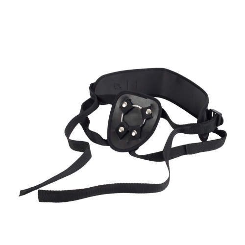 Трусики для страпону чорного кольору California еxotic novelties Universal Love Rider Power Support Harness - 2