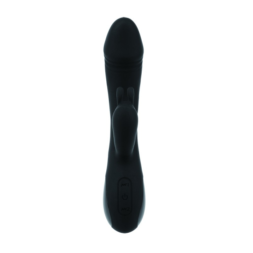 Вибратор кролик черный силиконовый Chisa Fierce Euphoria Lust Electro Waves - 2