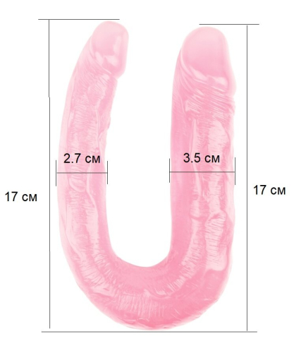 Подвійний фалоімітатор рожевий CHISA 13 Inch Dildo - 3