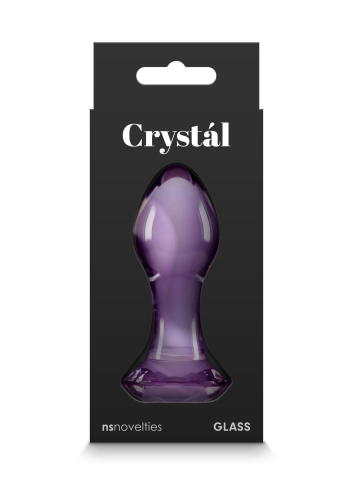 Анальная стеклянная пробка фиолетовая NS Novelties Crystal - 4