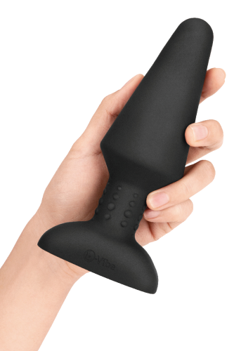 Набор анальных игрушек черного цвета B Vibe 10 предметов - 6