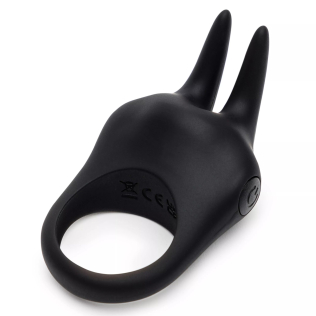 Эрекционное виброкольцо серого цвета Fifty shades of grey Sensation rechargeable vibrating love ring