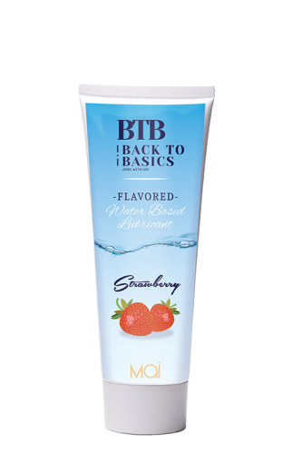 Лубрикант на водной основе с ароматом клубники Attraction BTB waterbased strawberry 75 мл - 1