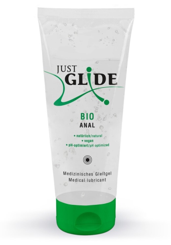 Веганський органічний анальний лубрикант на водній основі Just Glide Bio Anal 200 мл - 1