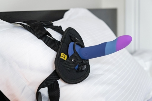 Страпон ременной на присоске синий Romp Piccolo Pegging Kit - 7
