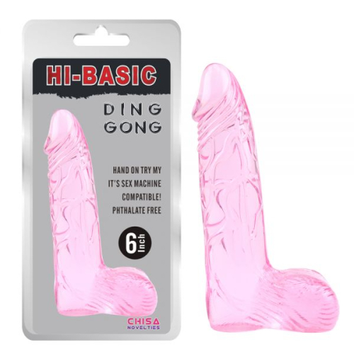 Фалоімітатор реалістичний рожевого кольору Chisa Ding Dong - 1