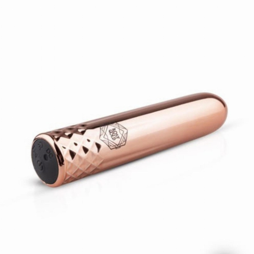 Віброкуль для клітора золотистого кольору Rosy Gold New Mini Vibrator - 3