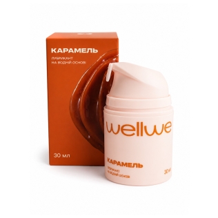 Оральный лубрикант на водной основе со вкусом Карамели wellwet 30 мл