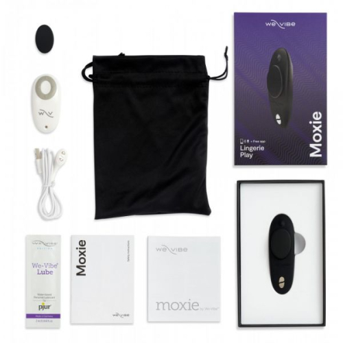 Вібратор в трусики чорний з пультом ДУ Moxie We-Vibe - 2