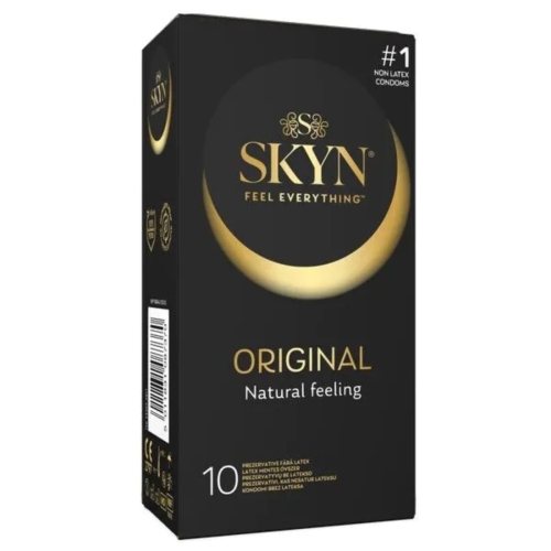 Презервативы гладкие полиизопреновые с силиконовой смазкой SKYN Original 10 штук - 1