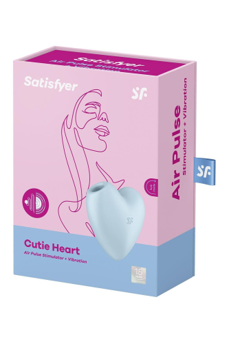 Вакуумный стимулятор Satisfyer Cutie Heart Blue - 7