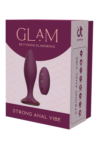 Анальный вибратор с пультом фиолетовый Dreamtoys Glam - 1