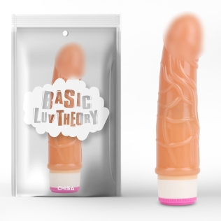 Рельєфний вібратор тілесного кольору CHISA Basic Luv Theory Stud Rod