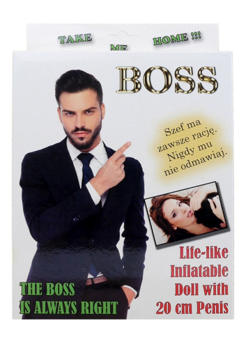 Надувна лялька з надрукованим обличчям та членом тілесного кольору Boss of toys Boss Series - 2