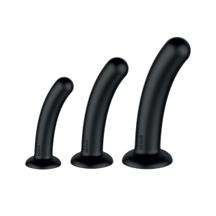 Набор фаллоимитаторов черного цвета Nexus Dilating Set 3 штуки