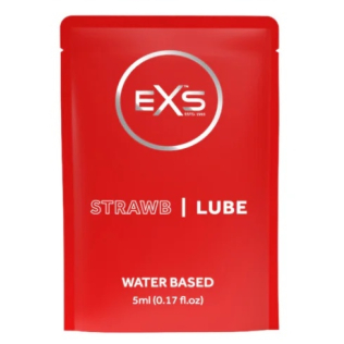 Універсальний ароматизований гель лубрикант з ароматом полуниці EXS Lube 5 мл
