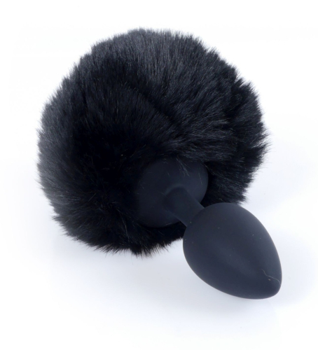 Анальна пробка із хвостом чорного кольору S BOSS of TOYS Boss Series PLUG Bunny Tail - 3
