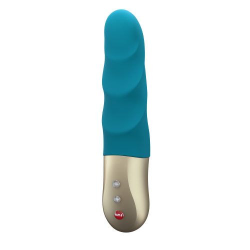 Пульсатор вібратор Блакитний вагінальний з хвилями FUN FACTORY Stronic Petite - 4