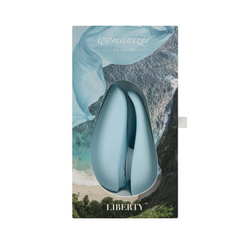 Бесконтактный вакуумный стимулятор клитора Liberty голубой Womanizer - 8