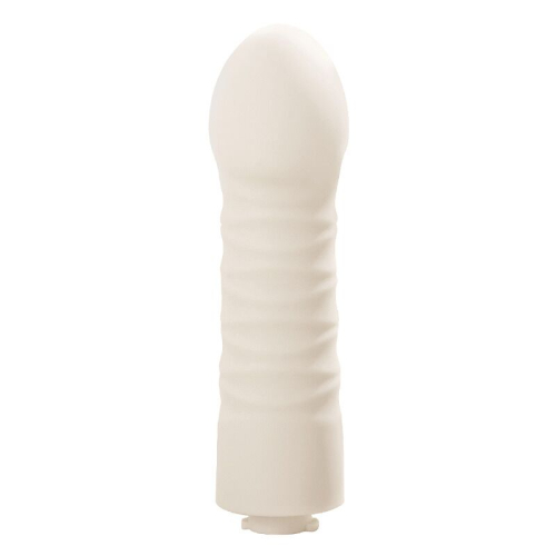Змінна насадка для секс-машини Dildo Tutu II силіконова білого кольору KissToy - 1